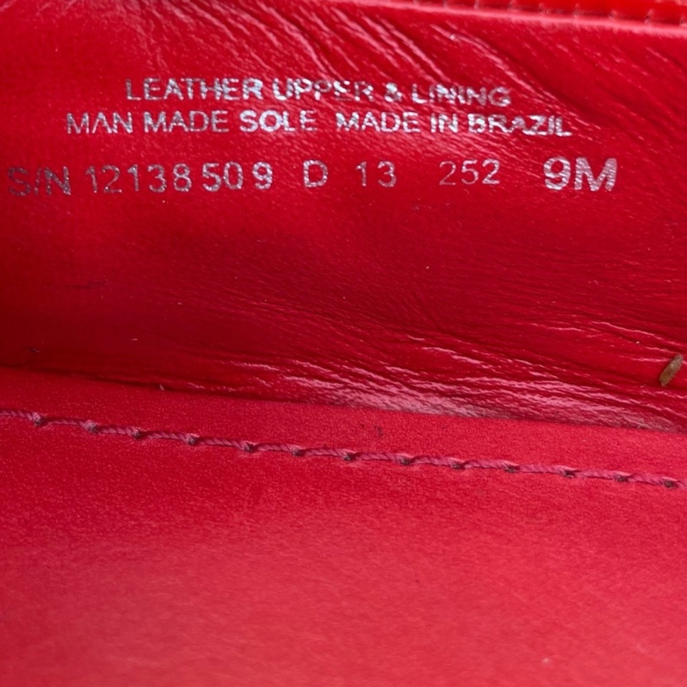 Tory Burch Red and Tan Woven Loafers - Picture 7 of 8